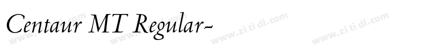 Centaur MT Regular字体转换